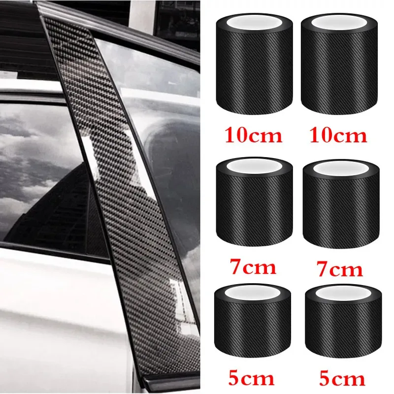 1/2Pcs Glossy Carbon Fiber Wrap Vinyl Film 3D Car Sticker Auto Motorcycle Wrapping Covering Film Decorative Car Accessories