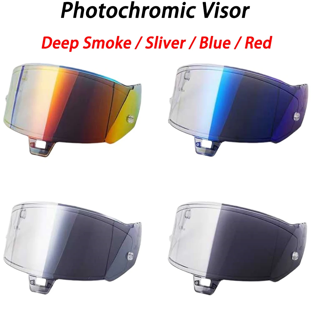 Motorcycle Helmet Photochromic Visor Lenses which Automatically Darkens Helmet lens Shield Fit for Alpinestars Supertech R10