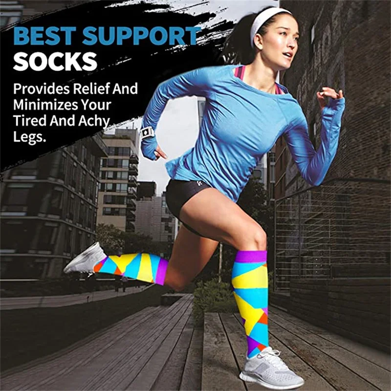 58 Styles Compression Sports Socks Running Women Men Cycling Socks Varicose Veins Stockings Fit For Medical,Edema,Diabetes