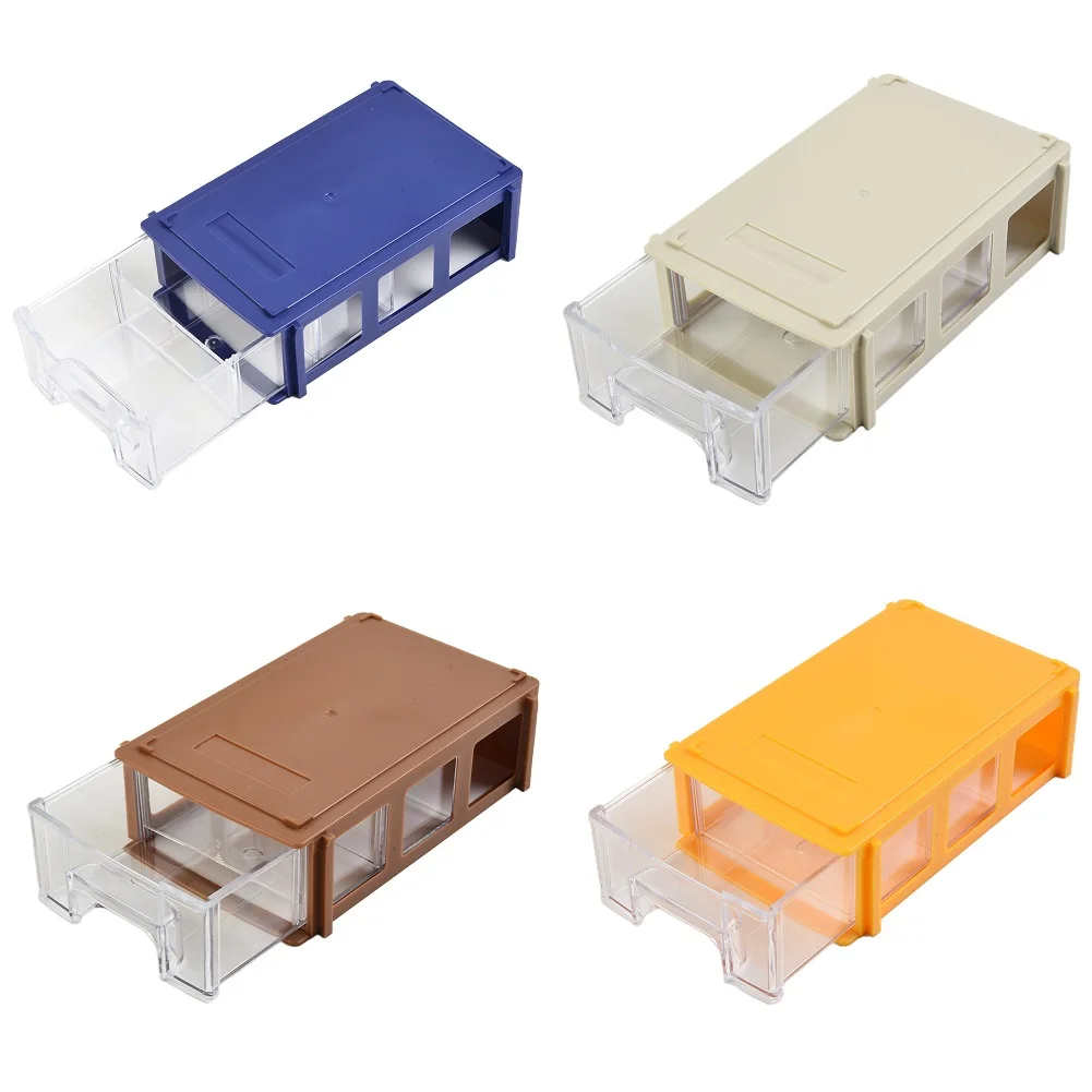 1PC Stackable Plastic Hardware Parts Storage Boxes Component Screws Toolbox Tool Parts Hand Tools Parts