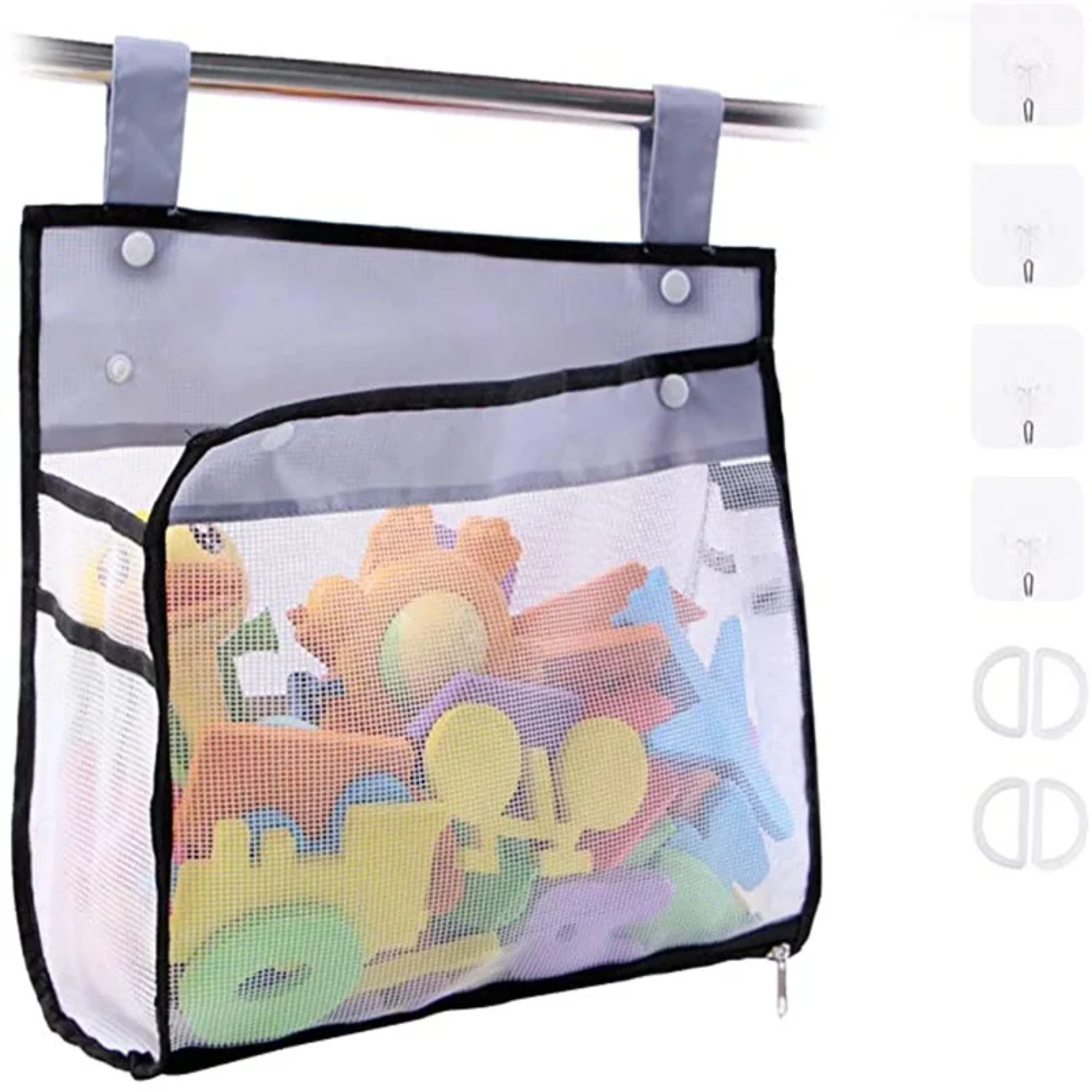 

Baby Bathroom Mesh Bath Bag Cartoon Basket Net Children's Games Network Waterproof Cloth Sand Toys Beach Organizer