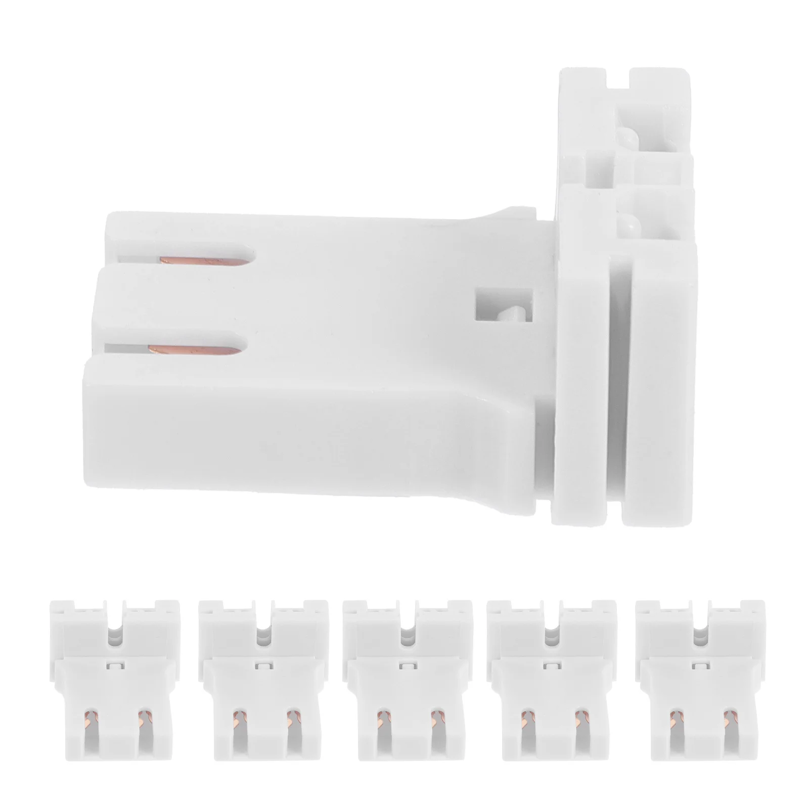 

10Pcs Fluorescent Lamp Holder Light Socket Plastic T12 Replacement Universal for Household Basement Office Lighting