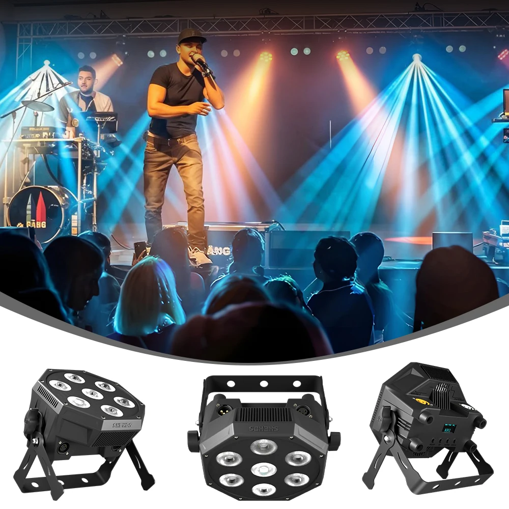 

CoralPar LED RGBWA UV 7x12W 6in1 PAR Свет Человечество Дизайн Бар Ресторан Сценическое Шоу Домашние Вечерние Представления