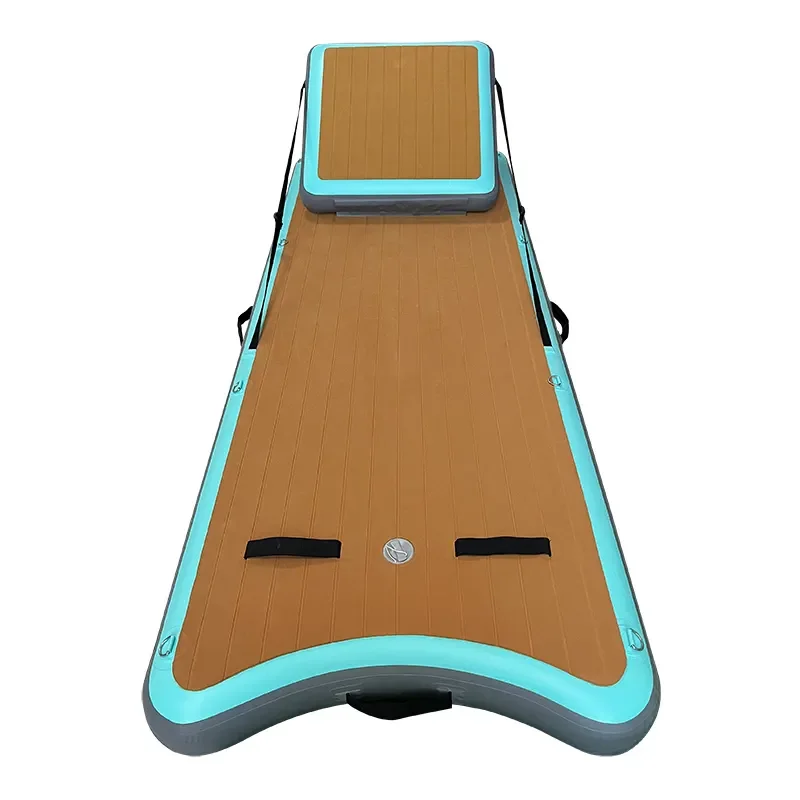 S المياه اللعب نفخ العائمة الشمس سطح السفينة العائمة جزيرة صالة/حفلة الترفيه منصة نفخ حوض الطرف العائمة #2