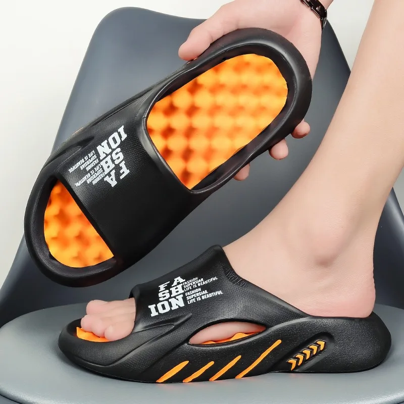 

Men's thick-soled slippers summer outer wear home indoor non-slip trendy brand couple cool slippers women's youth trend