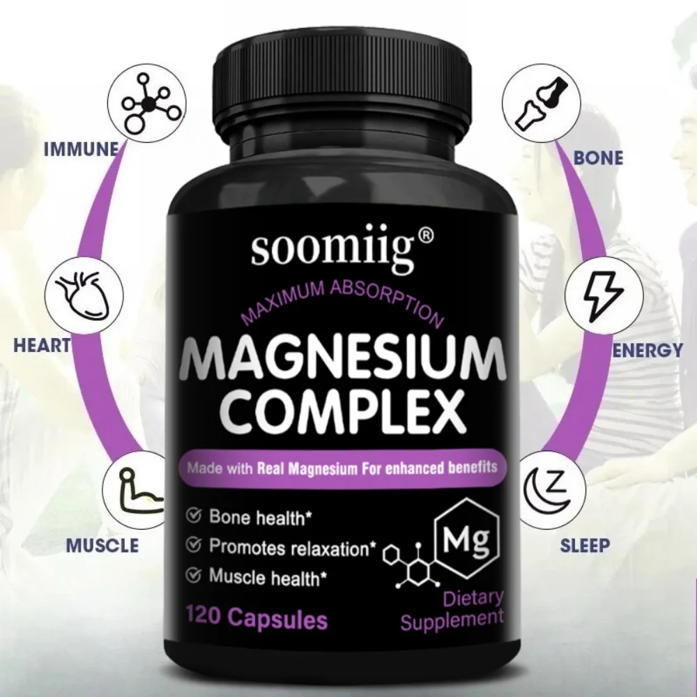 Magnesium Supplements | Citrate & Oxide 500mg | Vegan Magnesium Supplement for Women & Men