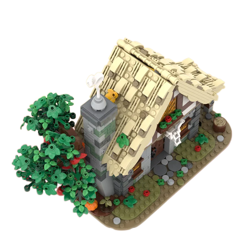 The Medieval Castle Cottage series model figurines from MOC building toys make an excellent creative holiday gift for all enthus