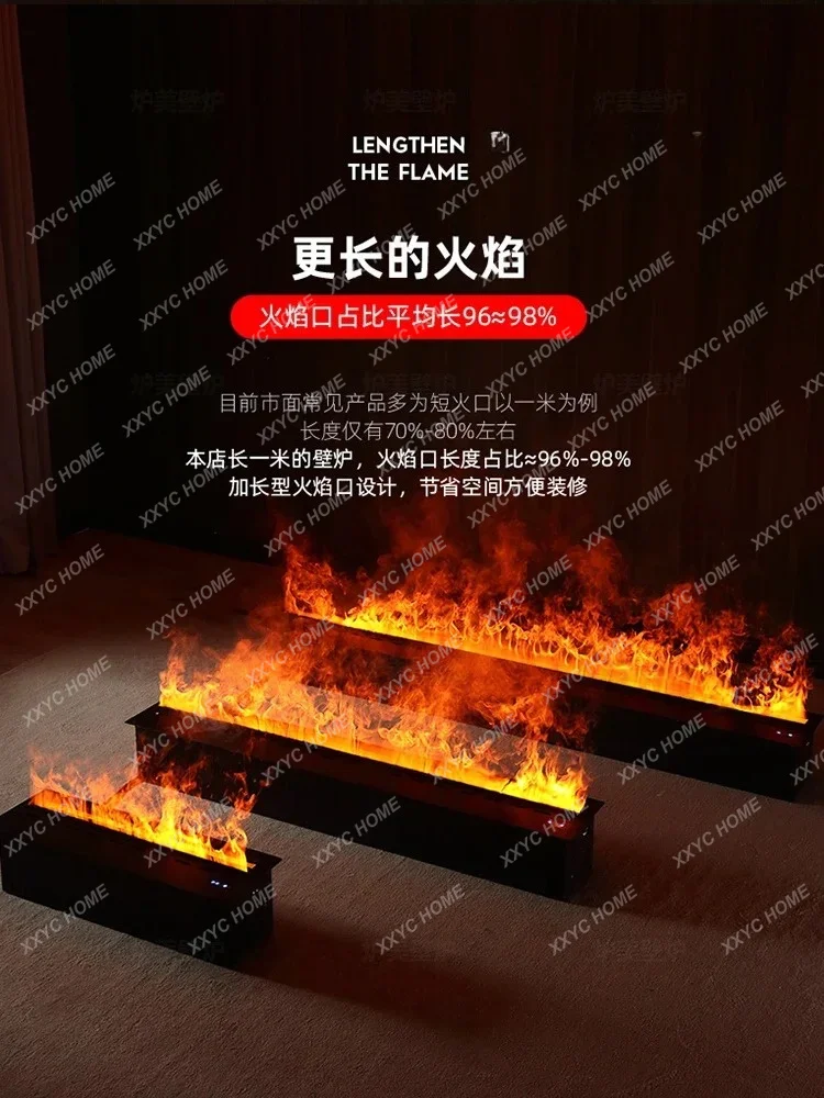 

L Fireplace Embedded Simulation Flame Humidifier Decorative Living Room TV Cabinet Fake Stove Core