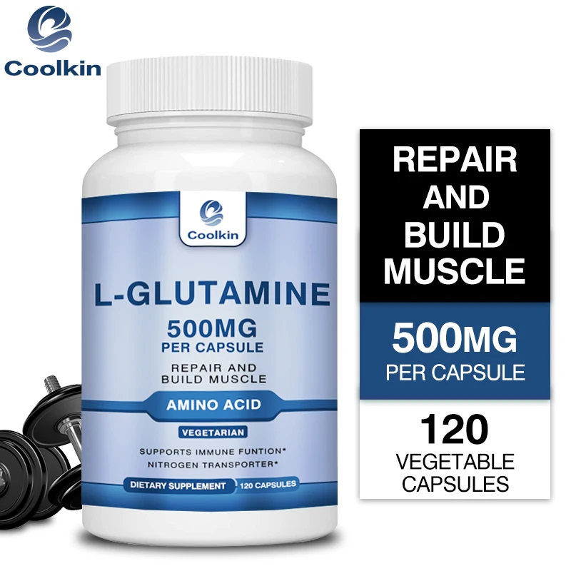 

L-Glutamine 500mg - Promotes Immunity and Digestion, Gut Health and Lining, Metabolism, Muscle Growth and Recovery