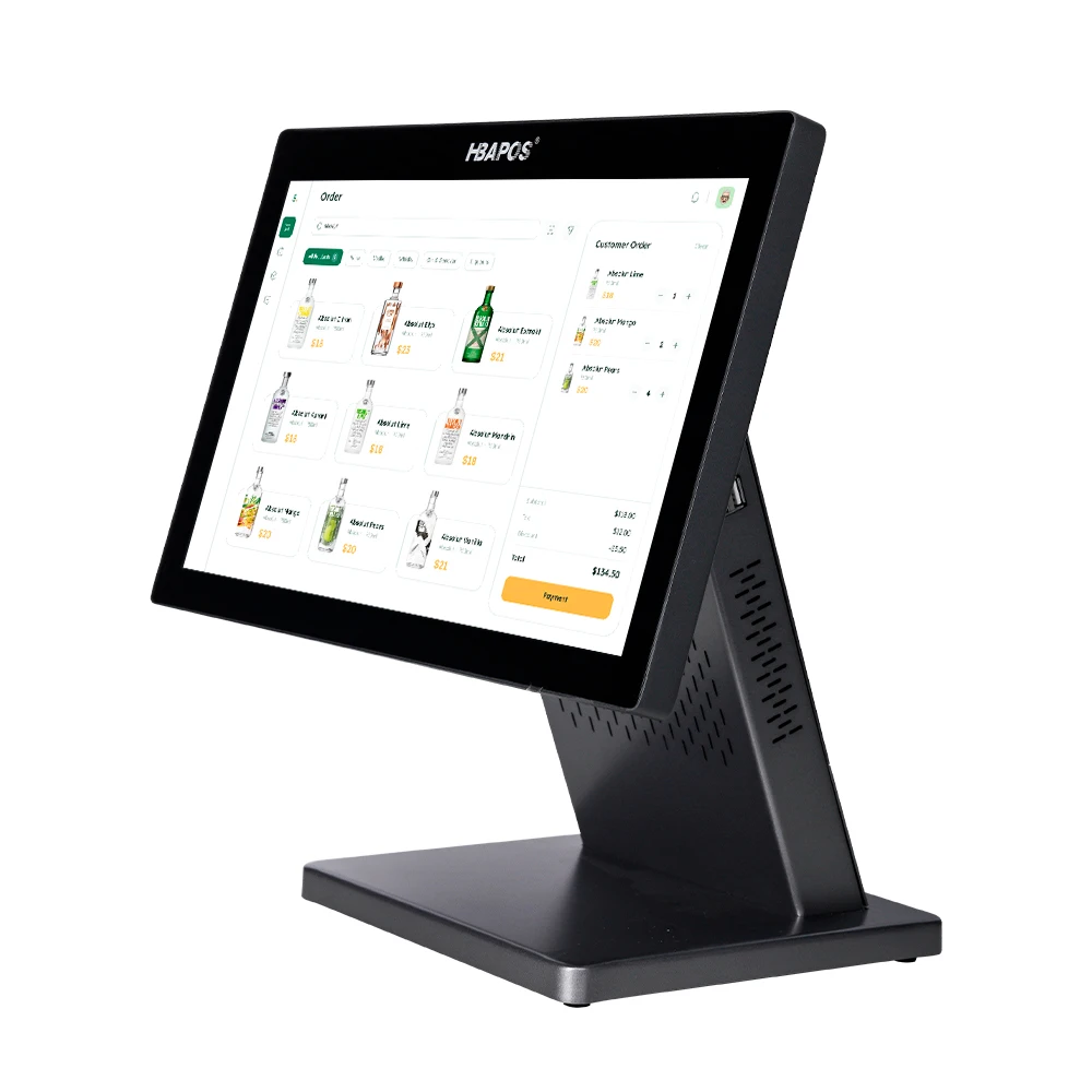 ATV&UTVHBA-Q8 Pos Machine Cash Register 10 Points Capacitive Touch Screen All in One Point of Sale for Restaurant