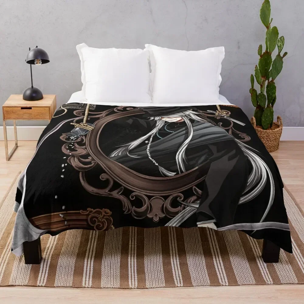 

Undertaker black butler Throw Blanket for winter Flannel Picnic Hairy Blankets