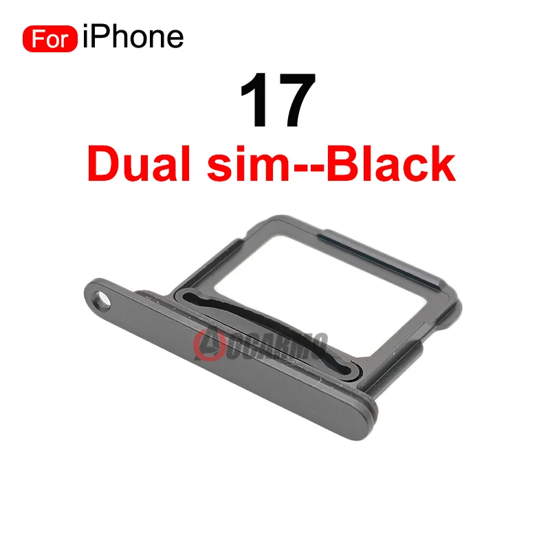 Black Blue White Green Purple Single Sim Card Dual SIM Tray Slot Holder Replacement Parts For iPhone 17 17plus