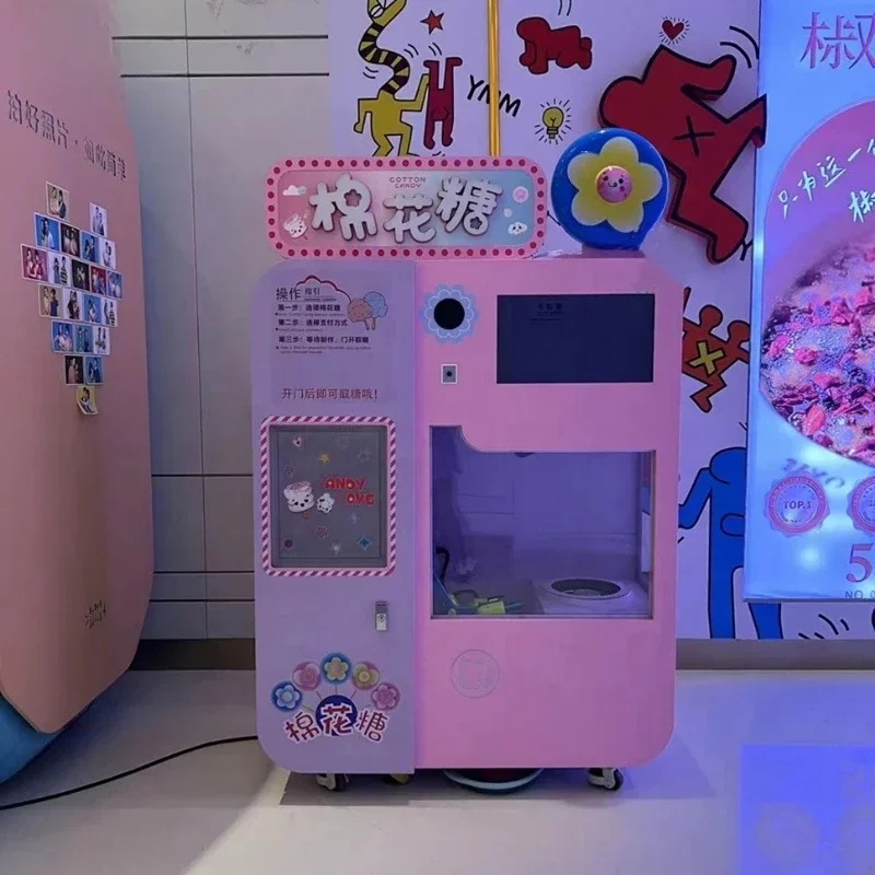 Full Automatic Cotton Candy Machine Automatic Cotton Candy Machine Cotton Candy Vending Machine