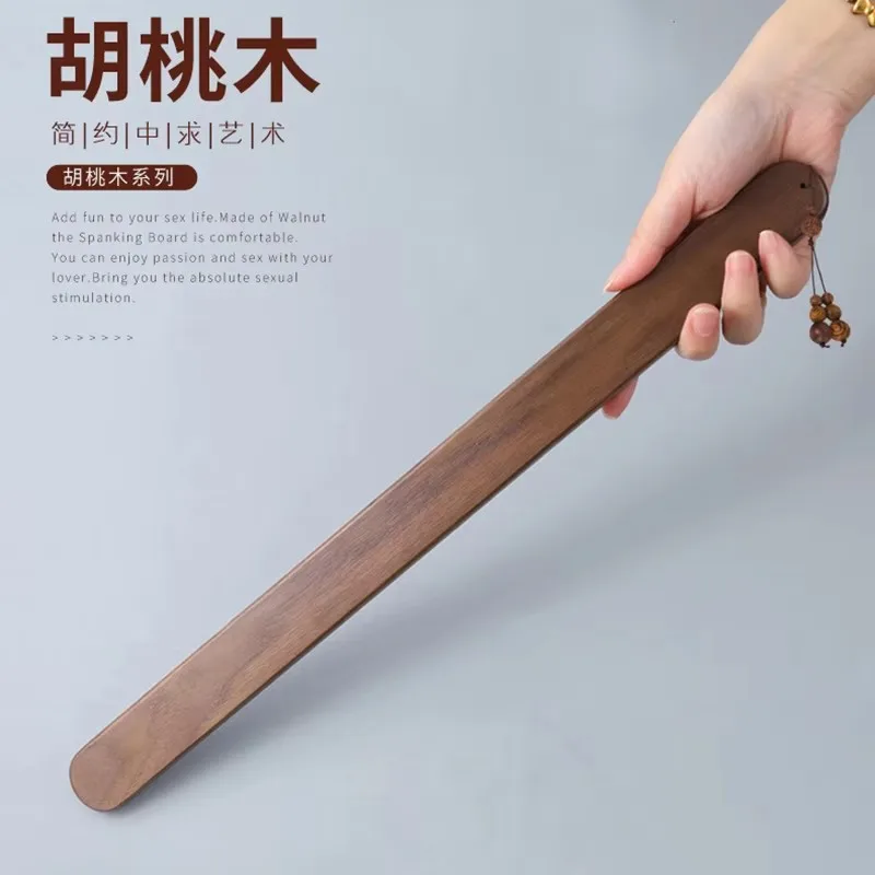 40CM Walnut Wood Handwork Horse Paddle,Horse Equestrian Riding Whip,Handwork Make Horse Whip