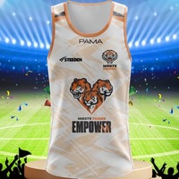 2025 New Australian NRL Wests Tigers 2025 Men's Training Tank Top Training Clothes Children's Adult Sports Sleeveless Shirt