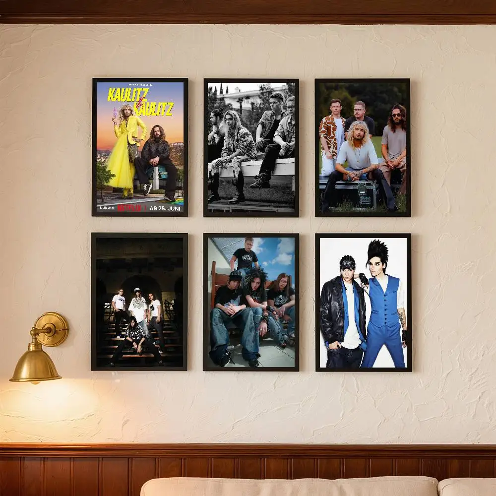 Póster clásico de Bill Kaulitz Tom Tokio Hotel, arte autoadhesivo, pegatina de papel impermeable, decoración de pared de habitación, cafetería, Bar, 1 ud.