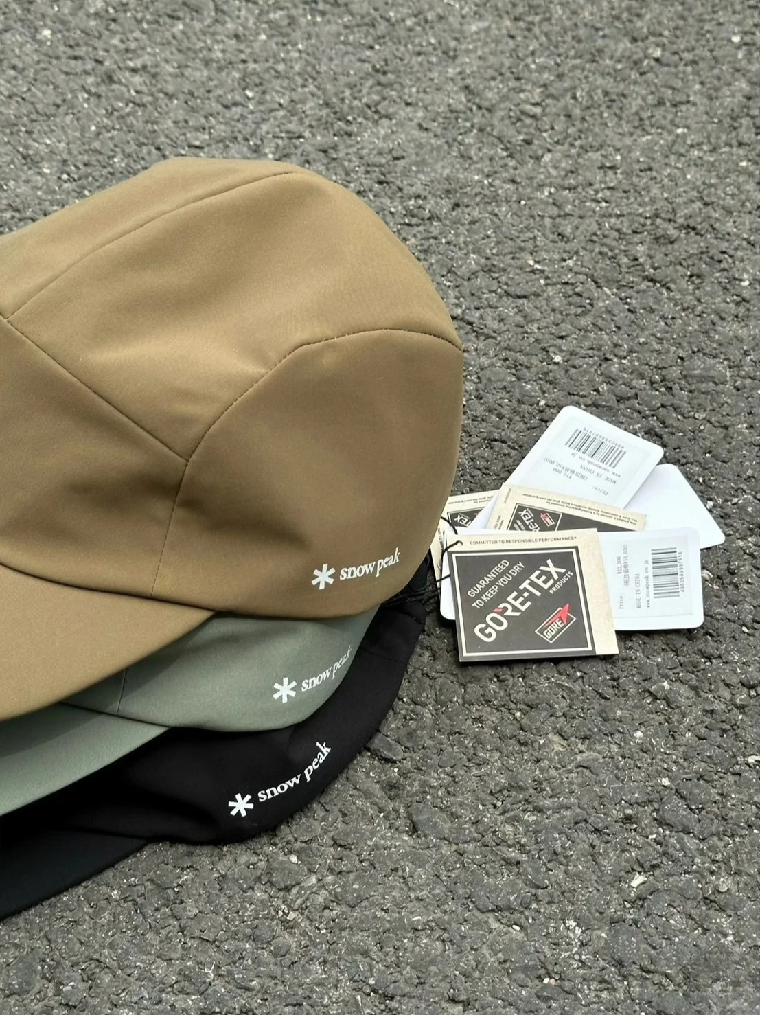 snow peak Camping Baseball Cap - GORE-TEX Performance Windproof Waterproof Outdoor Hat