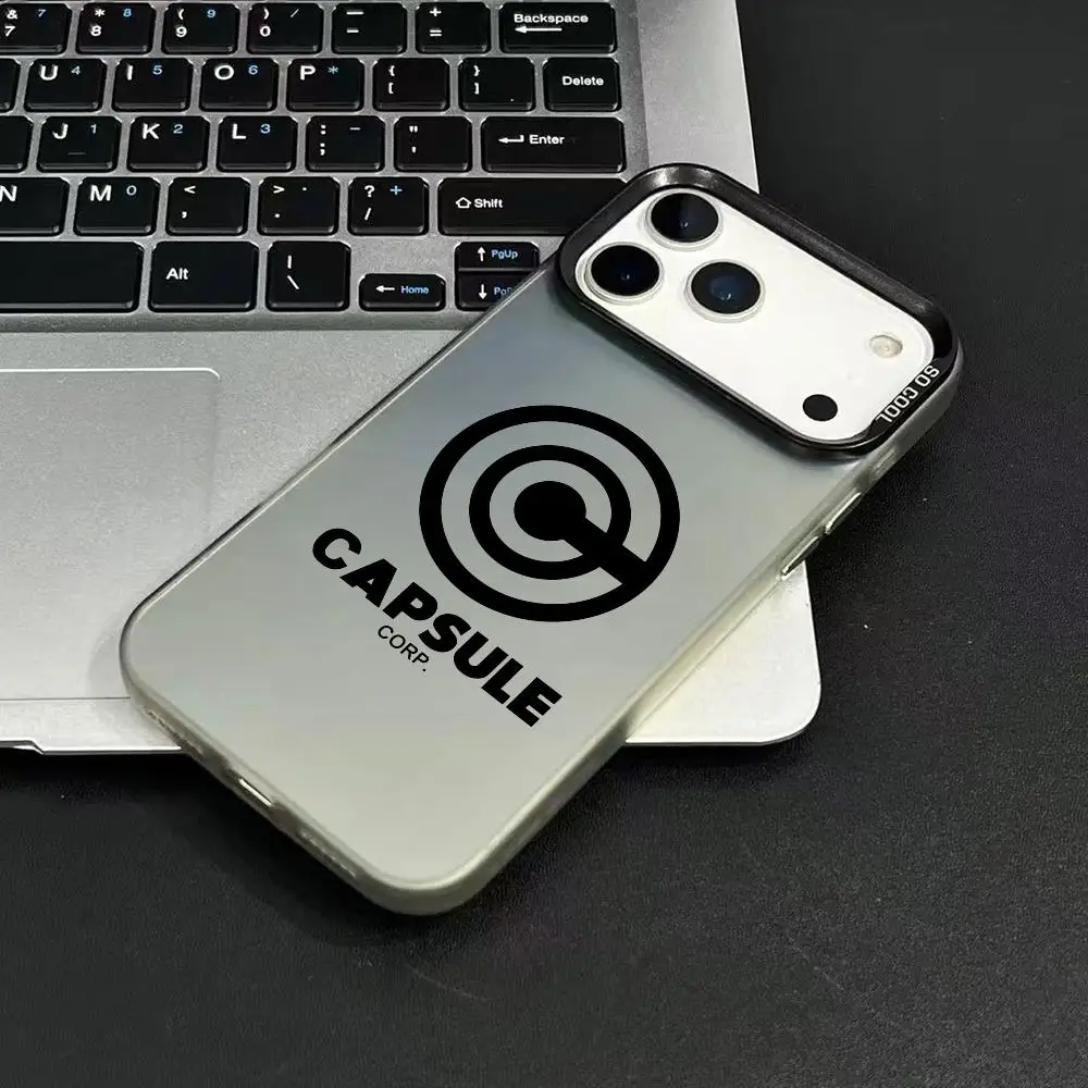 أزياء العلامة التجارية C-CapsuleS حالة الهاتف آيفون 17 16 15 14 13 12 11 برو ماكس الهواء ماتي الليزر أورورا للصدمات جراب هاتف