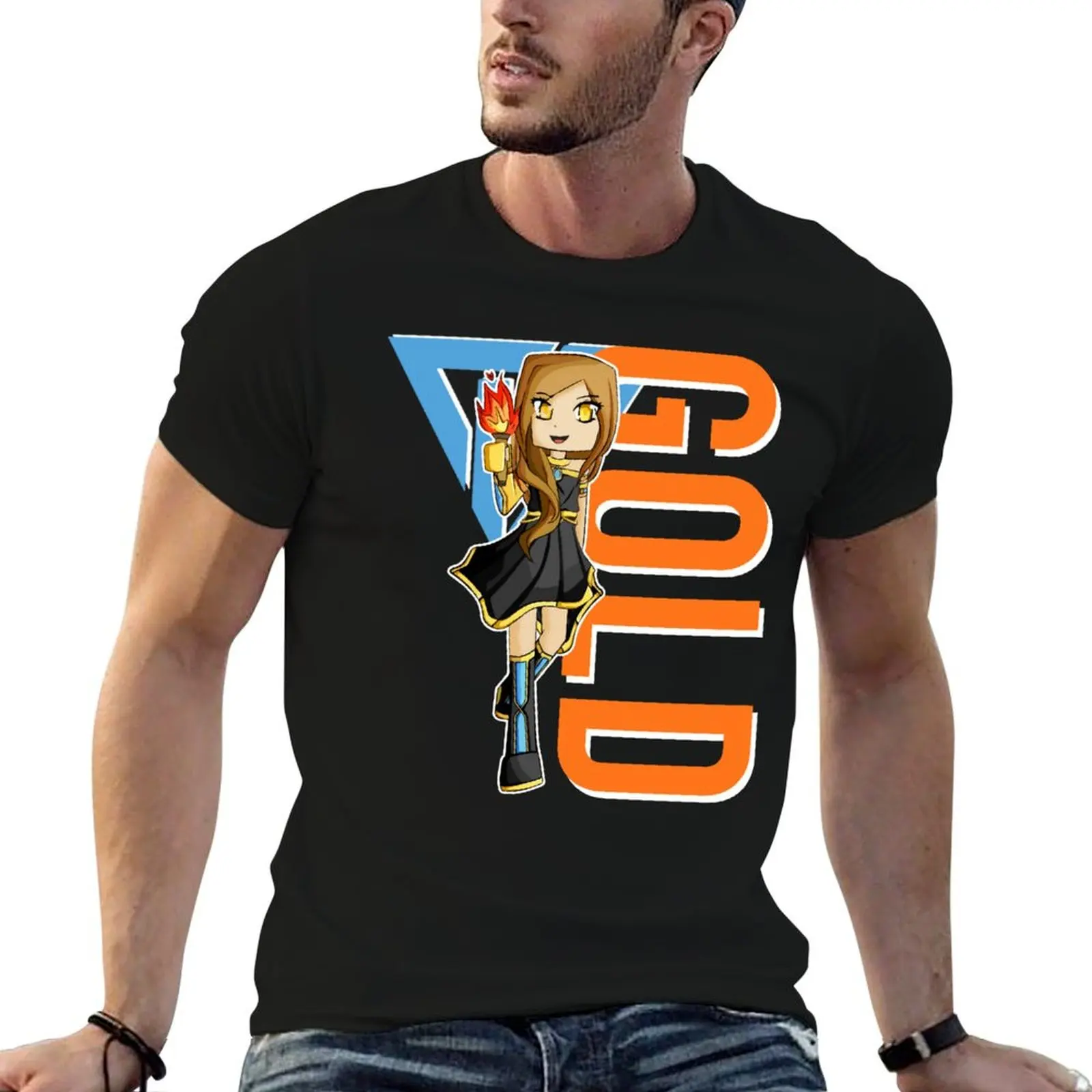 

Gold gamer Itsfunneh Funneh Krew gamer fan art 2022 birthday party T-Shirt blacks cute tops men t shirts high quality