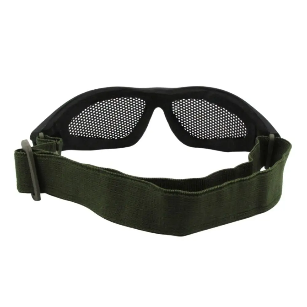 Metal Mesh Protective Eyewear Eye Protection Adjustable Hiking Glasses Comfortable Sand proof Protective Glasses Travel