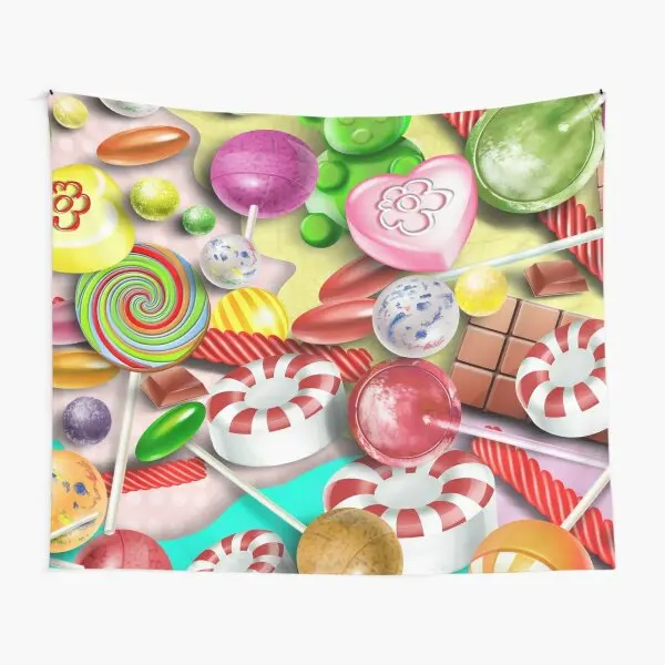 

Lollipop Tapestry Colorful Candy Decorative Room Wall Tapestry Kawaii Cute Kids Tapestries Wall Hanging for Bedroom Living Room