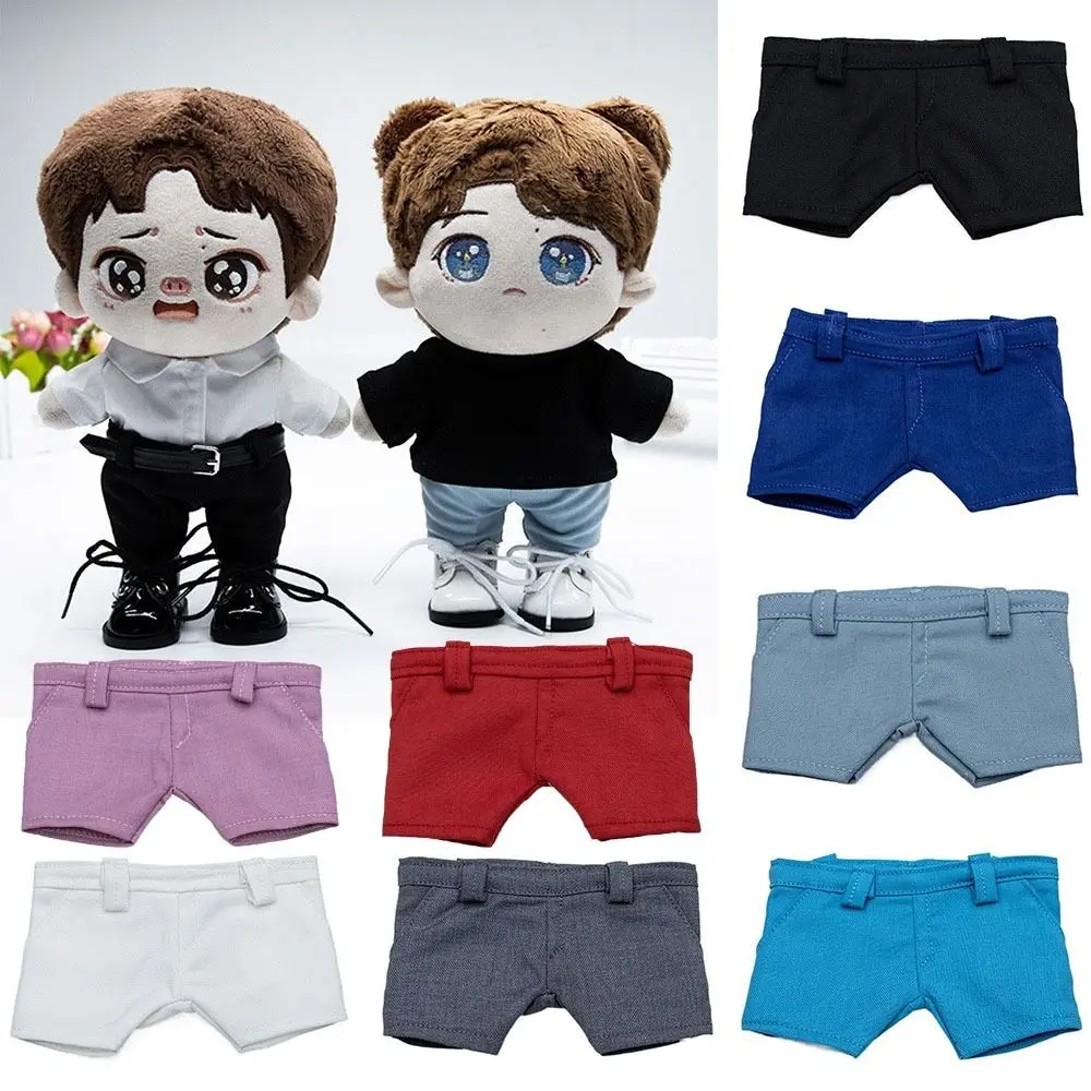 20cm Doll Fashion Jeans Pants Shorts Cotton Doll Suit Pants Trousers Clothes For Casual Wears Accessories Kids Toys