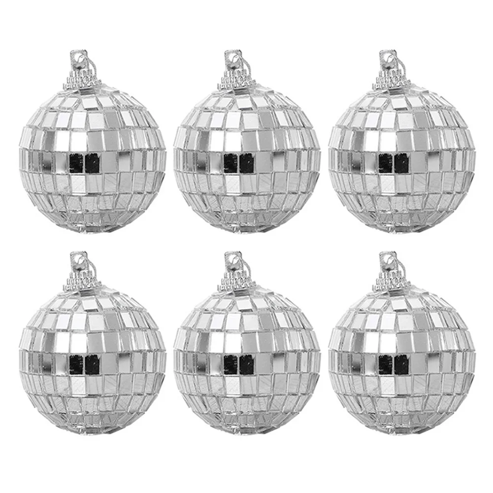 Mirror Balls Silver Shining Disco Ball Laser Reflective Glass Ball Stage Rotating Mirror Disco Balls KTV Bar Party Decor