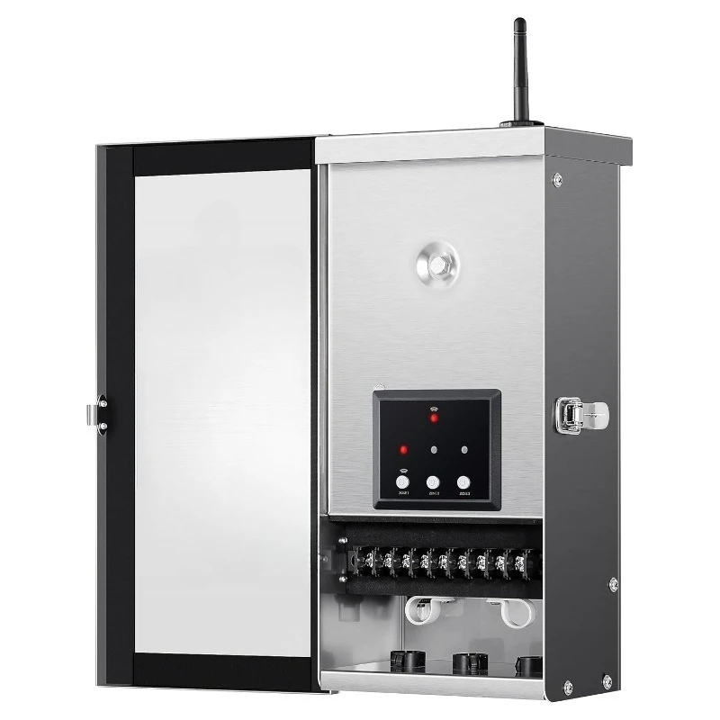 

300W Wi-Fi Low Voltage Landscape Transformer with 3 Zones, 2.4Ghz Smart Low Voltage Transformer for Outdoor Lights, 12