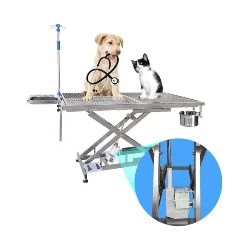 

hospital animal constant temperature electric stainless steel lifting table Pet operating table