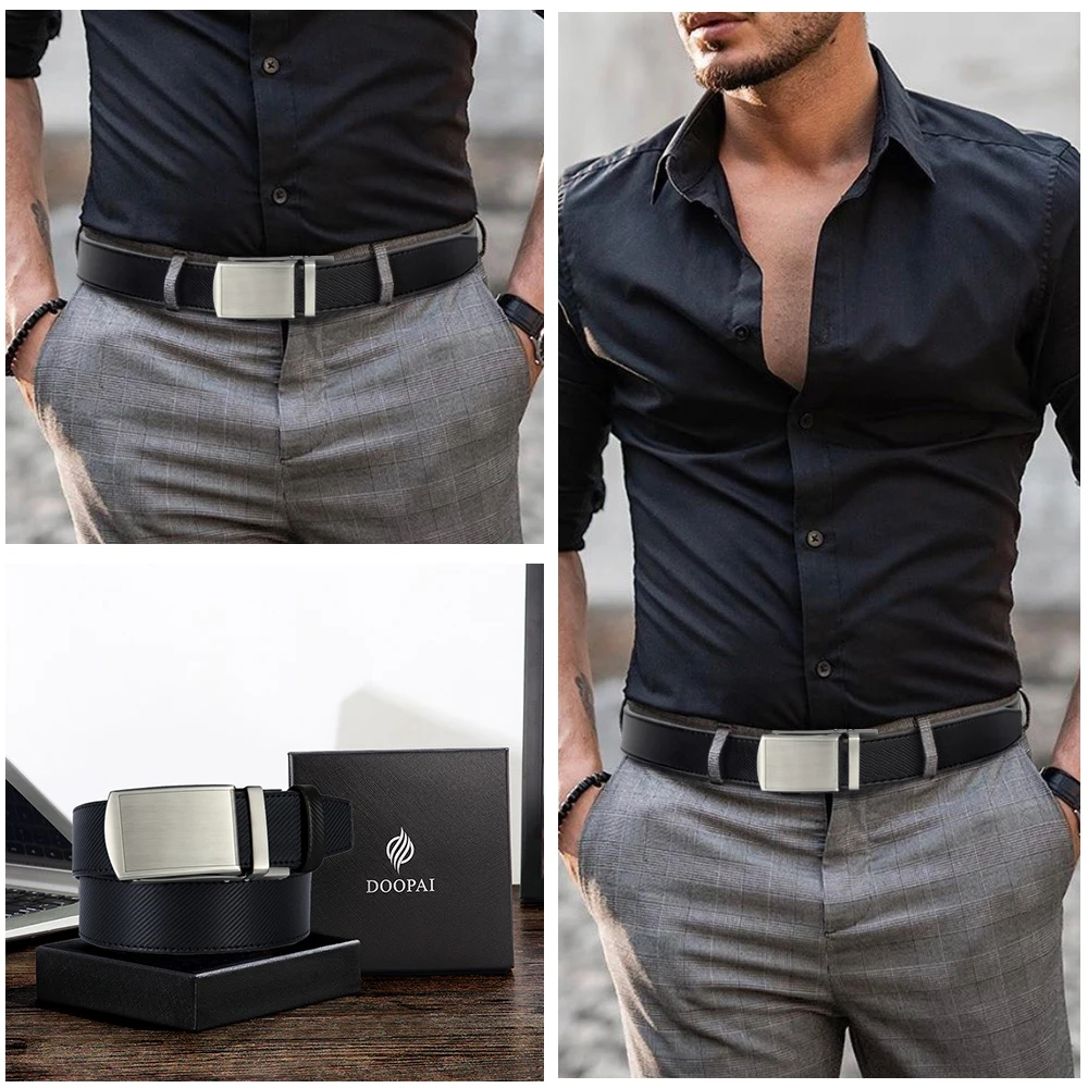 DOOPAI, cinturón de cuero para - Men Formal Wear Brands reseña y precio