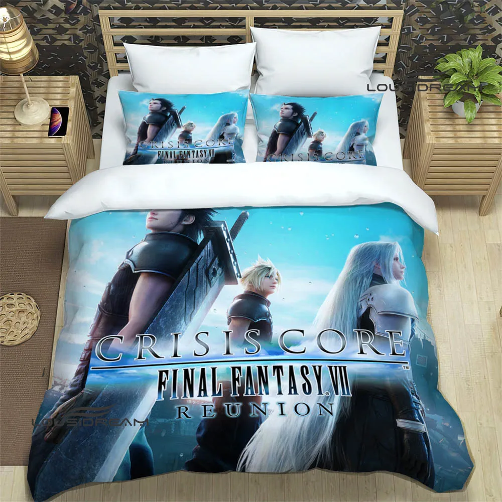 FINAL FANTASY Cartoon Bedding Sets exquisite bed supplies set duvet cover bed comforter set bedding set luxury birthday gift