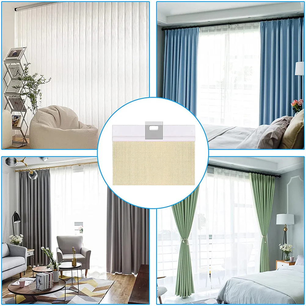 

24pcs Vertical Blind Repair Tab Clear Adhesive Pvc Blinds Slat Fixer Clip Damaged Vane Saver Tabs Fastener Home Decor
