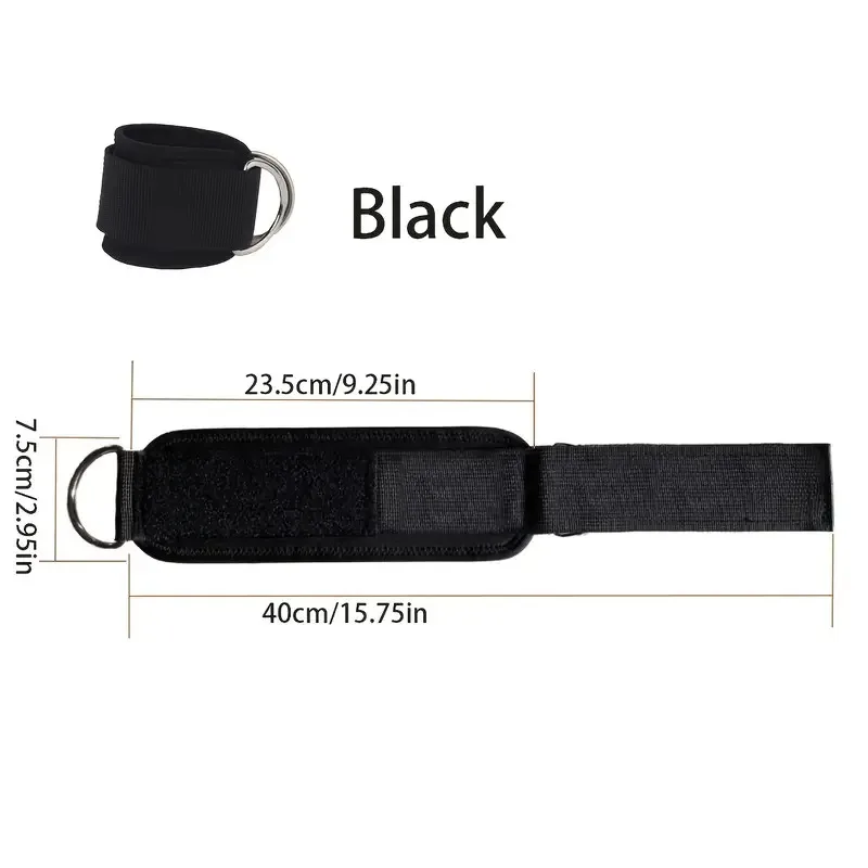 أصفاد للكاحل قابلة للتعديل - أشرطة تمرين الساق لتدريب اللصق والفخذ، ملحقات تمرين آلة الكابلات أوزان الكاحل والكاحل #6