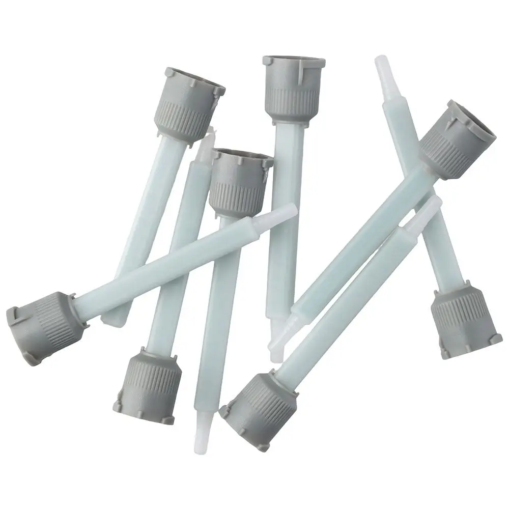 Imagem -02 - Plástico Epóxi Mistura Bico Ponta Resina Estática Mixer Tubos Misturadores Pistola Adesiva Proporção 1:1 20 Pcs
