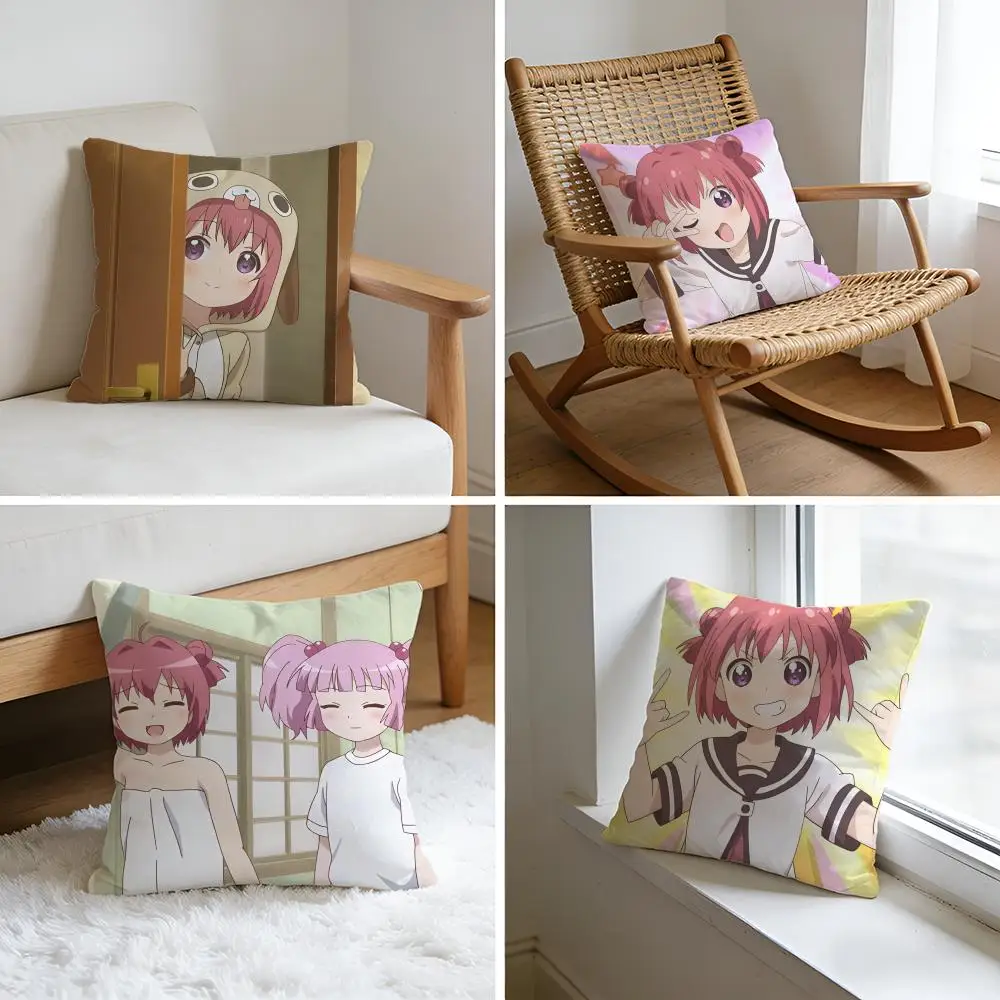 

Чехол для подушки из стираного льна, мягкий, дышащий, декоративный, для дивана, домашний, Y-Yuru Yuri