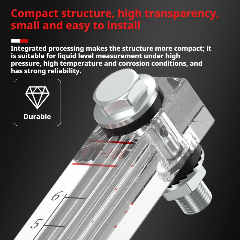 Reition XYW transparent acrylic plexiglass oil level gauge, water level gauge XYW-50 60 76 80 250 350 400