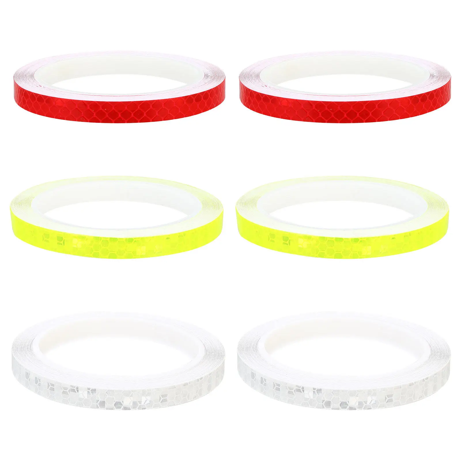 

6 рулонов светоотражающих наклеек для автомобиля, водонепроницаемые, устойчивые к солнечному свету, яркие, устойчивые к выцветанию, легко удаляются, не оставляют следов, для зеркал заднего вида и дверей