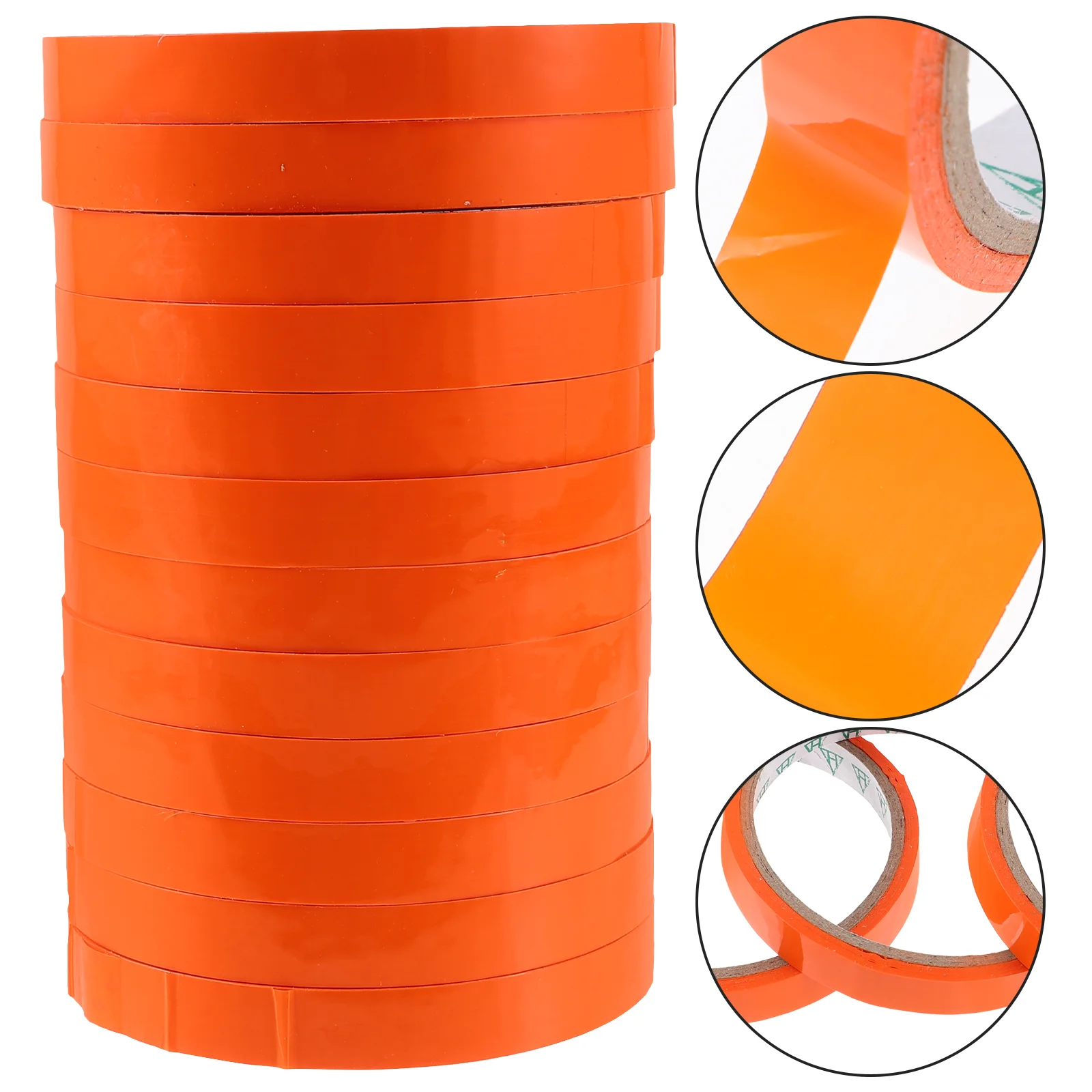 12 Pcs Packing Bag Tapes Pocket for Sealing Red Packaging Tying Refills