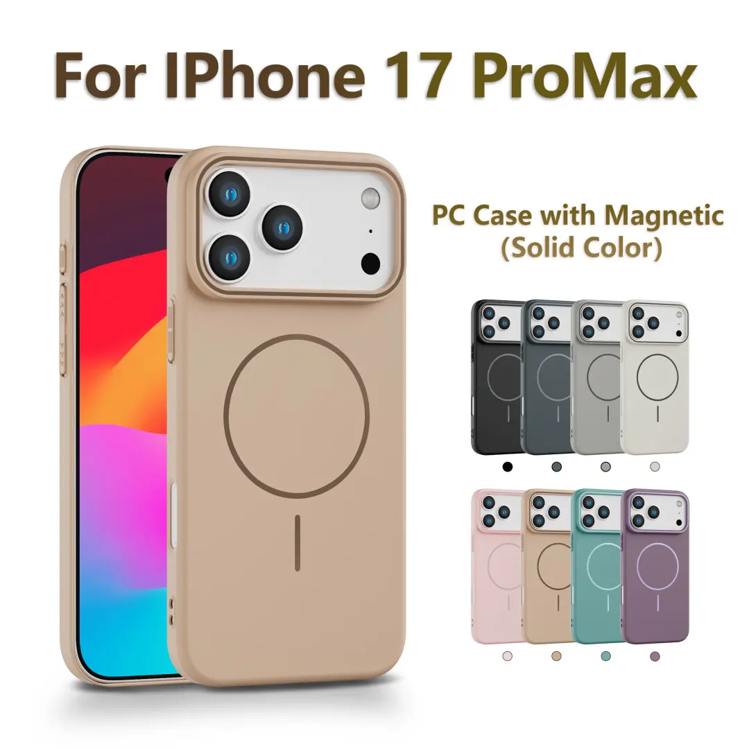 Magnético ultra fino fosco Capa de telefone para iphone 17 16 15 14 13 12 pro max plus 17 ar para magsafe carregador sem fio duro pc capinha capa iphone 16 pro max