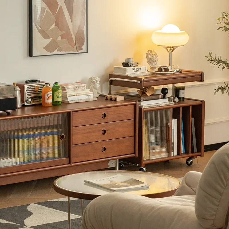 Solid wood multi-functional environmentally friendly buffet console dining table cabinet living