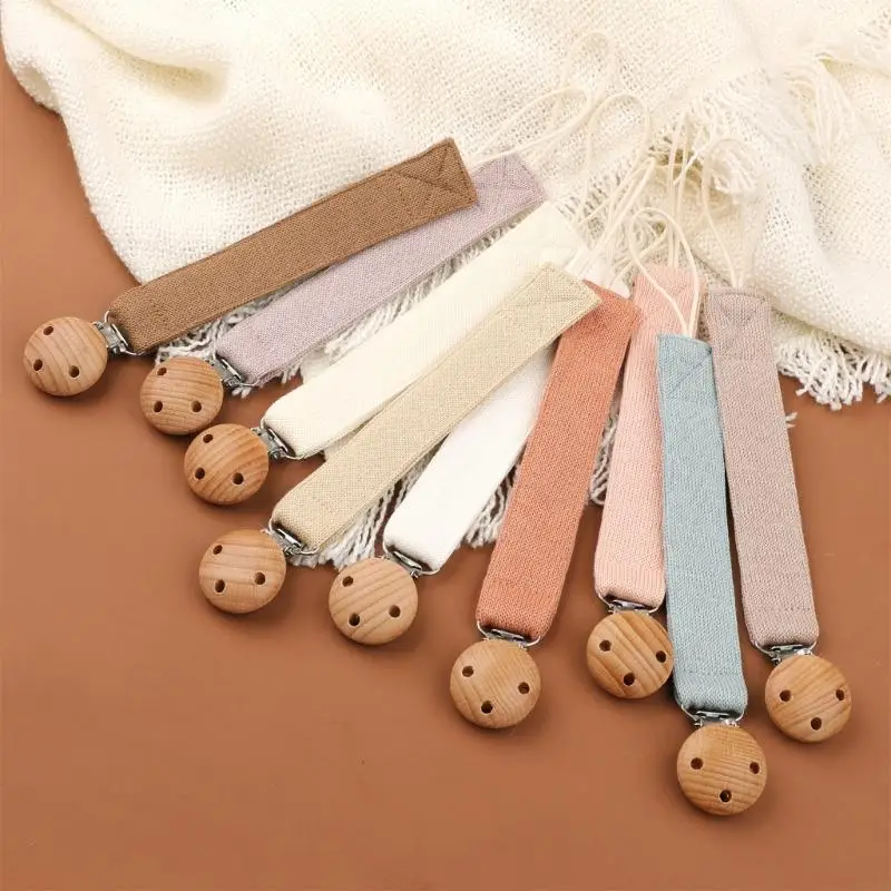 XXFE Baby Pacifier Holder Chain, Cotton Teething Toy Lanyard Strap Belt with Clip