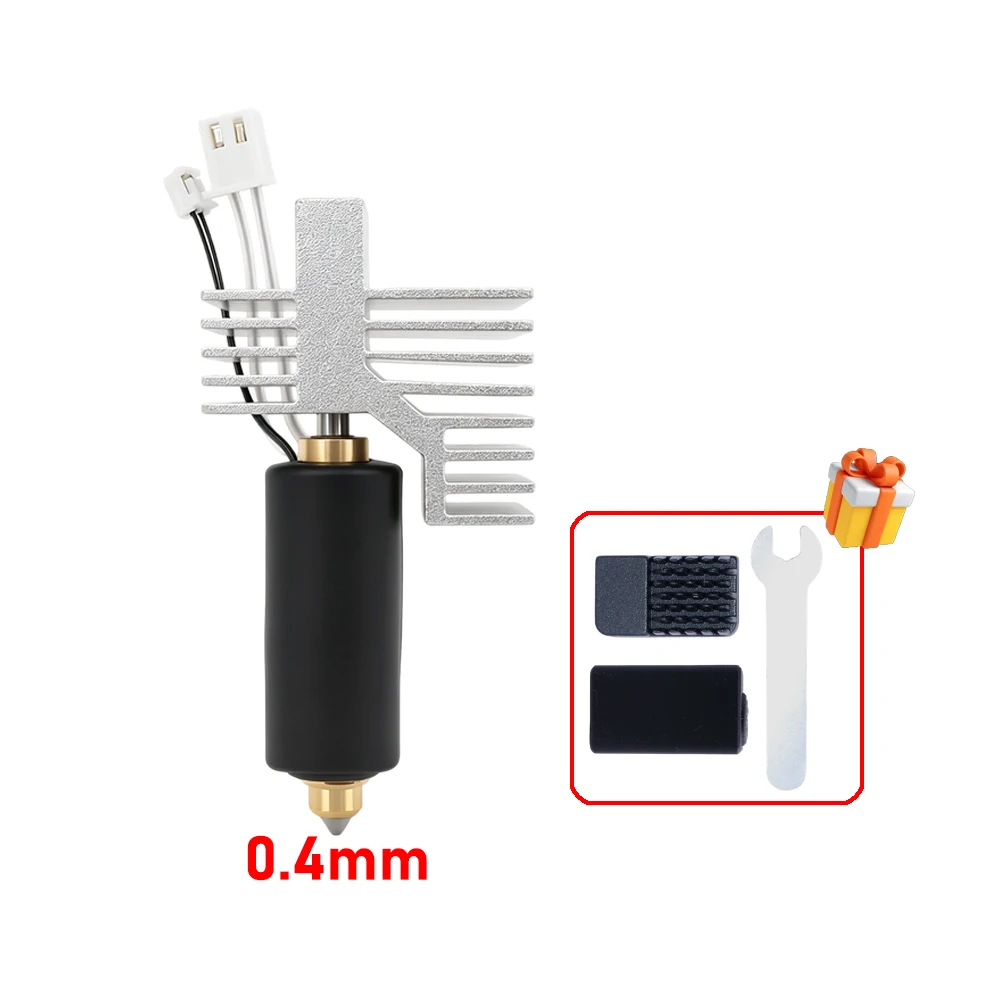 Upgrade Elegoo CC2 Hotend 0,2/0,4/0,6/0,8mm Montiertes Extruder-Hotend-Kit für Elegoo Centauri Carbon 2 Hot End / Centauri Nozzle