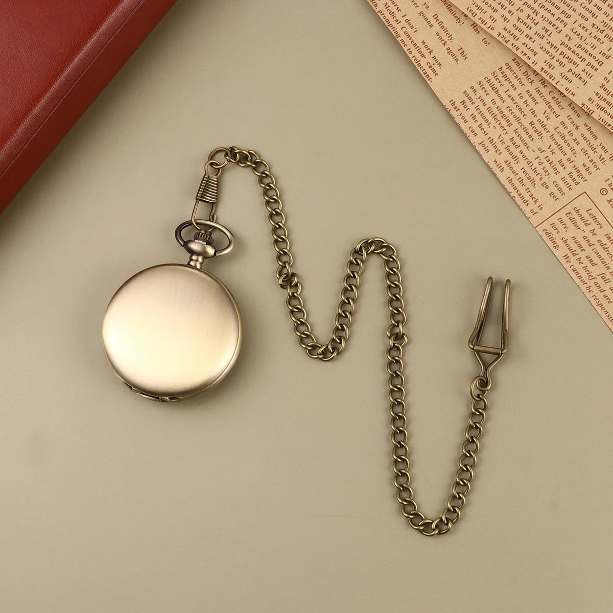 1 قطعة ساعة الجيب الكلاسيكية خمر سبائك البرونزية الكوارتز الرجعية تصميم السلس سلسلة طويلة يمكن ارتداؤها الديكور للملابس #1