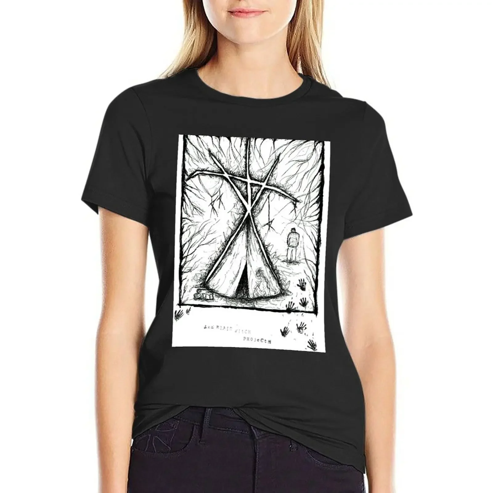 

The Blair Witch Project T-Shirt plain korean fashion vintage clothes funny cotton t shirts Women