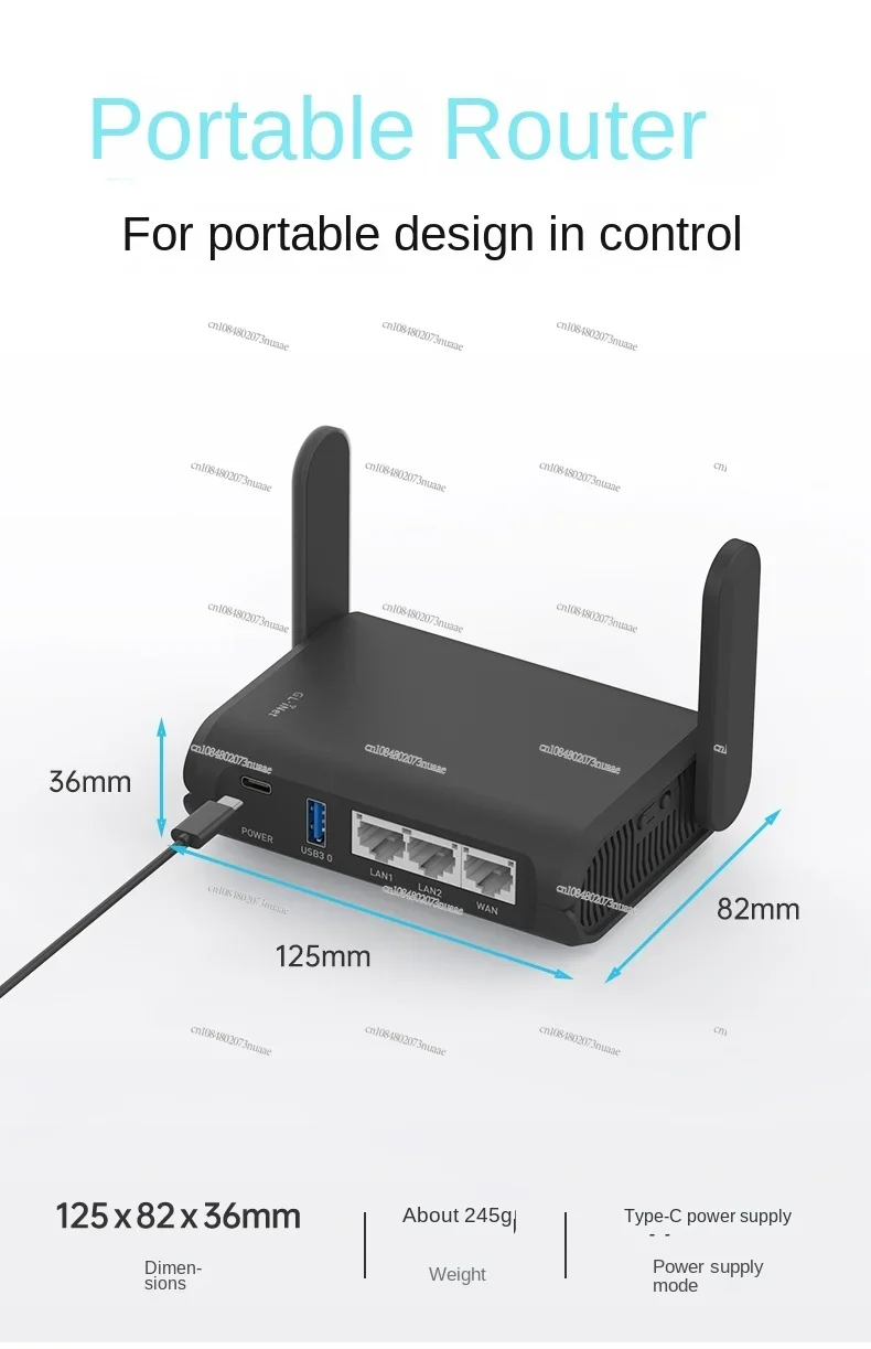 glinet AXT1800 Gigabit Router wifi6 Portable Mini Smart Home Port Dual Band Wireless with USB Small NAS Network Storage Support