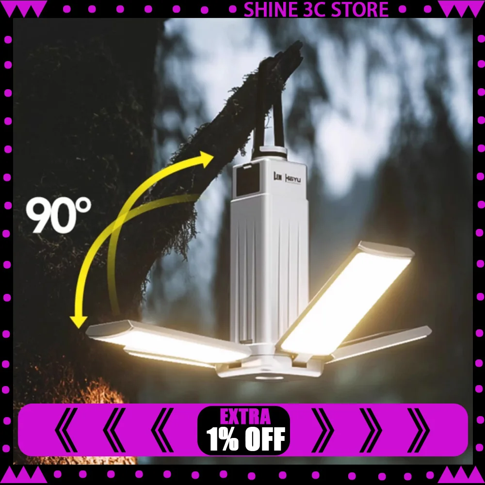 

LEM LE60 Pro светодиодная лампа для кемпинга USB перезаряжаемая лампа для кемпинга портативная непромокаемая уличная лампа 1000LM 4400 мАч фонарь