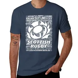 New SRU 2 - Scotland Rugby T-Shirt summer clothes plus size tops Oversized t-shirt slim fit t shirts for men