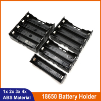 18650 Battery Holder Storage Box Case 1 2 3 4 Slot ABS 18650 Power Bank Cases Batteries Container With Hard Pin Easy Welding DIY