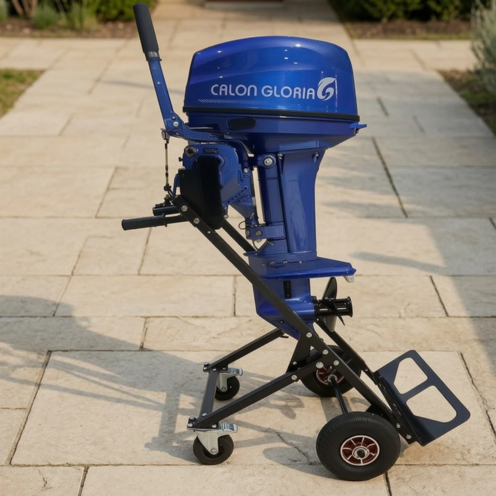 Outboard Motor Stand with Wheels Steerable Outboard Motor Stand Dolly Stable Sturdy for Boaters, Marina, Garage