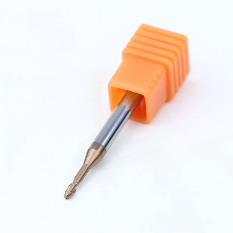 HRC55 HRC65 Carbide Long Neck Ball Nose End Mills CNC Deep Groove Cutter Milling Cutters Router Bit Knife R0.15  R1 Endmills